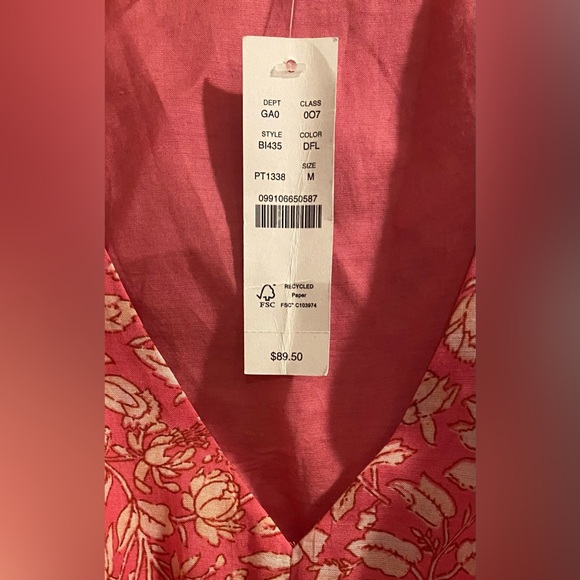 NWT J Crew V-Neck Cotton Voile Top in Tossed Floral - Picture 4 of 5